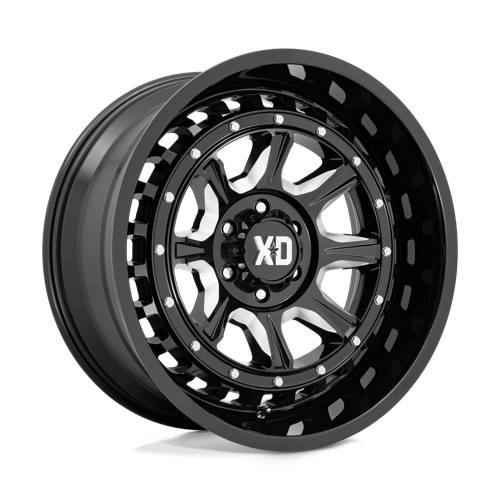 XD Series XD866 OUTLANDER Gloss Black Milled 20x10 -36 6x135mm 87.1mm - Wheelwiz