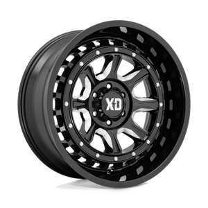 XD Series XD866 OUTLANDER Gloss Black Milled 20x10 -18 8x180mm 124.2mm - WheelWiz