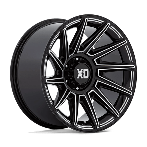 XD Series XD867 SPECTER Gloss Black Milled 20x10 -18 6x135mm 87.1mm - Wheelwiz