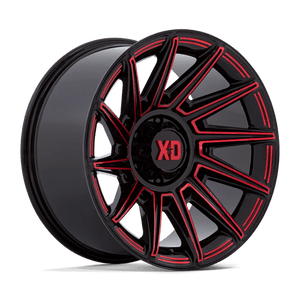 XD Series XD867 SPECTER Gloss Black With Red Tint 20x10 -18 5x127mm 71.5mm - WheelWiz