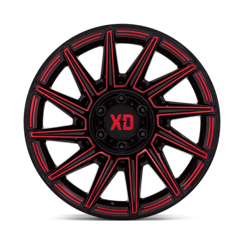 XD Series XD867 SPECTER Gloss Black W/ Red Tint 20x10 -18 8x180mm 124.2mm - Wheelwiz