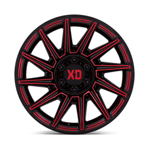 XD Series XD867 SPECTER Gloss Black W/ Red Tint 20x10 -18 8x180mm 124.2mm - Wheelwiz