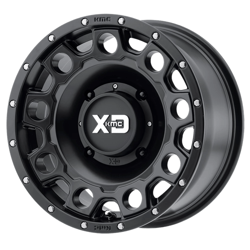 XD Series XS129 HOLESHOT Satin Black 14x7 +10 4x137mm 112.1mm - Wheelwiz