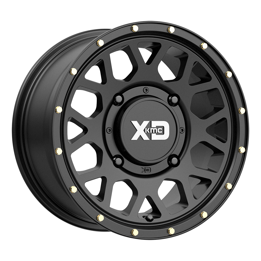 XD Series XS135 GRENADE Satin Black 14x7 +10 4x156mm 132mm - WheelWiz