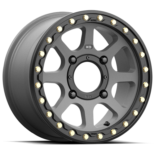 XD Series XS234 ADDICT 2 BEADLOCK Satin Gray 15x6 +38 4x156mm 132mm - WheelWiz