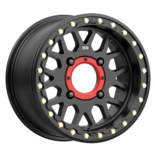 XD Series XS235 GRENADE UTV BEADLOCK Satin Black 15x6 0 4x110mm 86mm - Wheelwiz