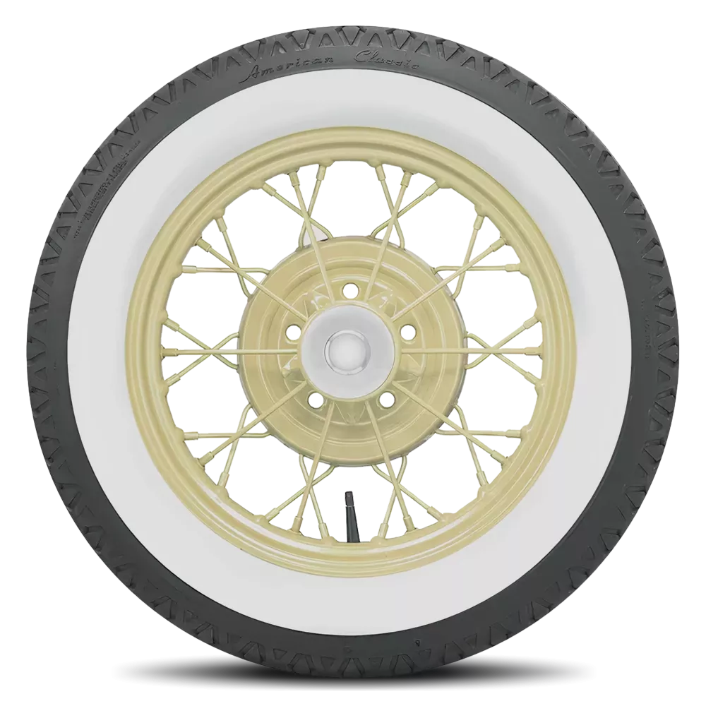 Coker American Classic Radial (Model A Plus Bias Look Radial) 475/500R19 Whitewall 475/500R19