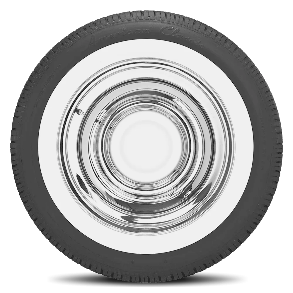 Coker American Classic Radial (2 1/8 INCH Whitewall) 235/60R16 - Wheelwiz
