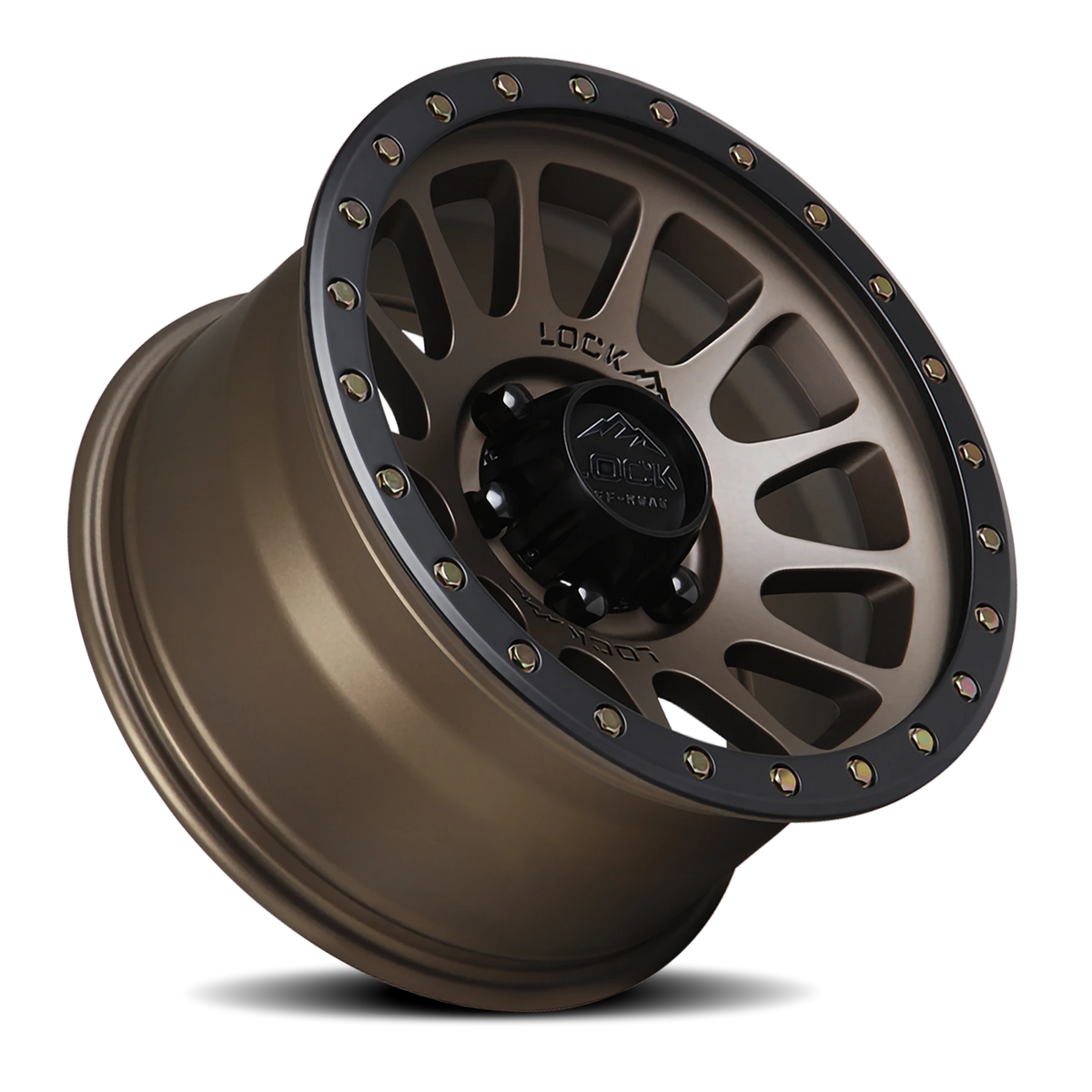 Lock Offroad Yosemite Matte Desert Bronze W/ Matte Black Ring 20x9 +18 6x135mm 87.1mm