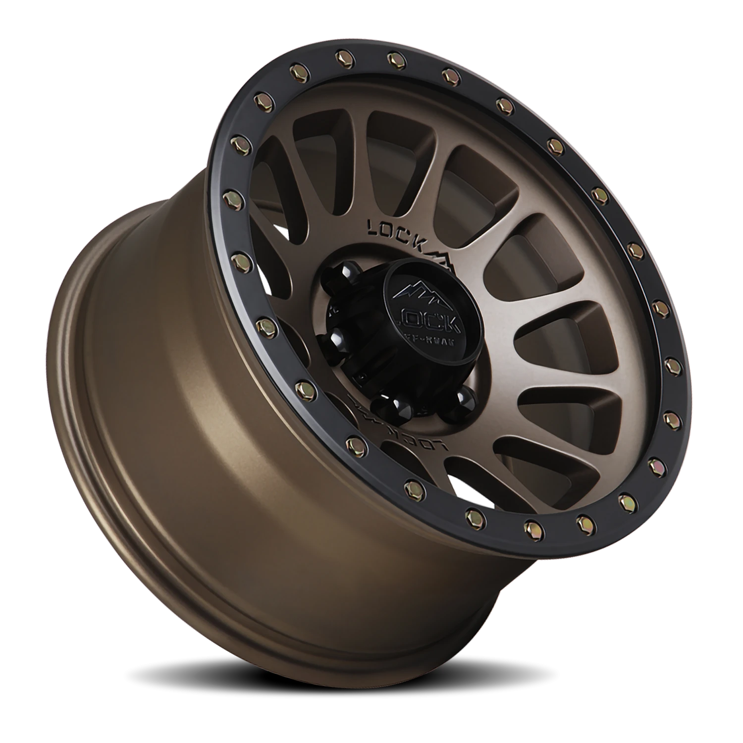 Lock Offroad Yosemite Matte Desert Bronze W/ Matte Black Ring 20x10 -18 8x170mm 125.2mm