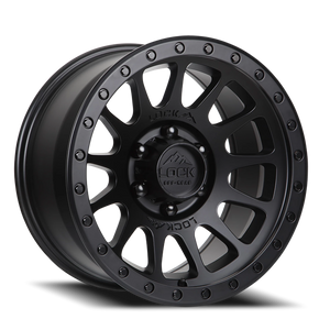 Lock Offroad Yosemite Matte Black W/ Matte Black Ring 17x9 0 5x127mm 71.6mm