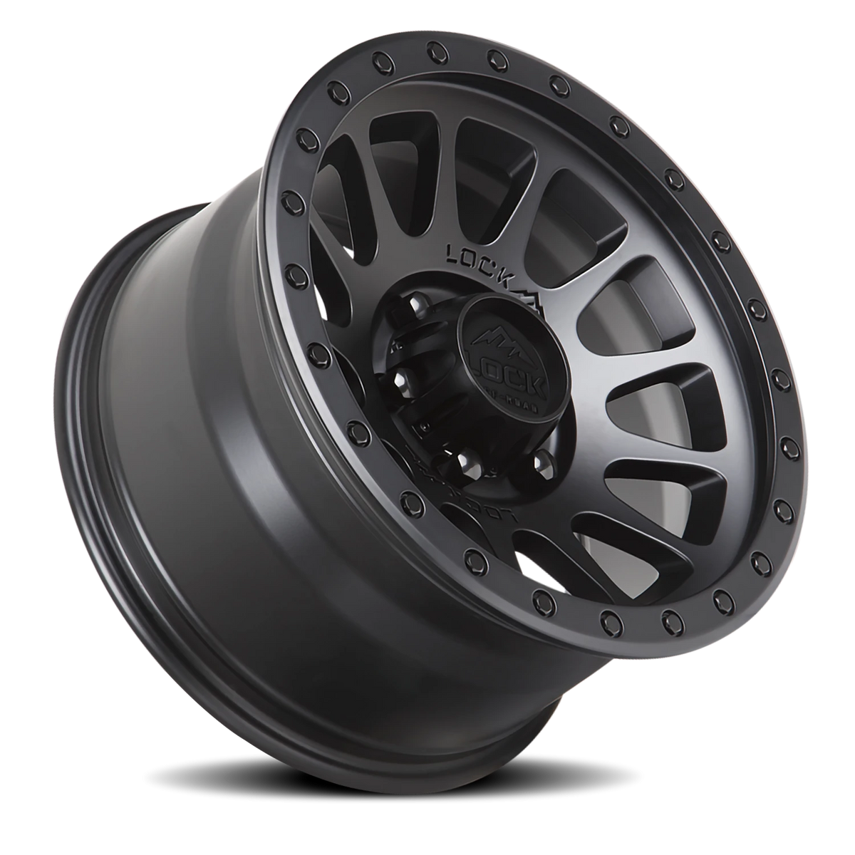 Lock Offroad Yosemite Matte Black W/ Matte Black Ring 20x9 +18 6x139.7mm 106.2mm