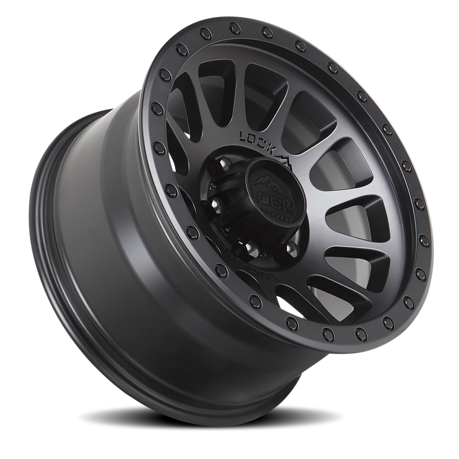 Lock Offroad Yosemite Matte Black W/ Matte Black Ring 17x9 0 6x135mm 87.1mm