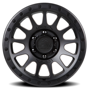 Lock Offroad Yosemite Matte Black W/ Matte Black Ring 17x9 0 6x139.7mm 106.2mm