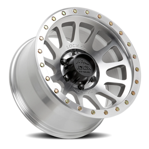 Lock Offroad Yosemite Machined Silver W/ Clear Coat 20x9 +18 6x135mm 87.1mm