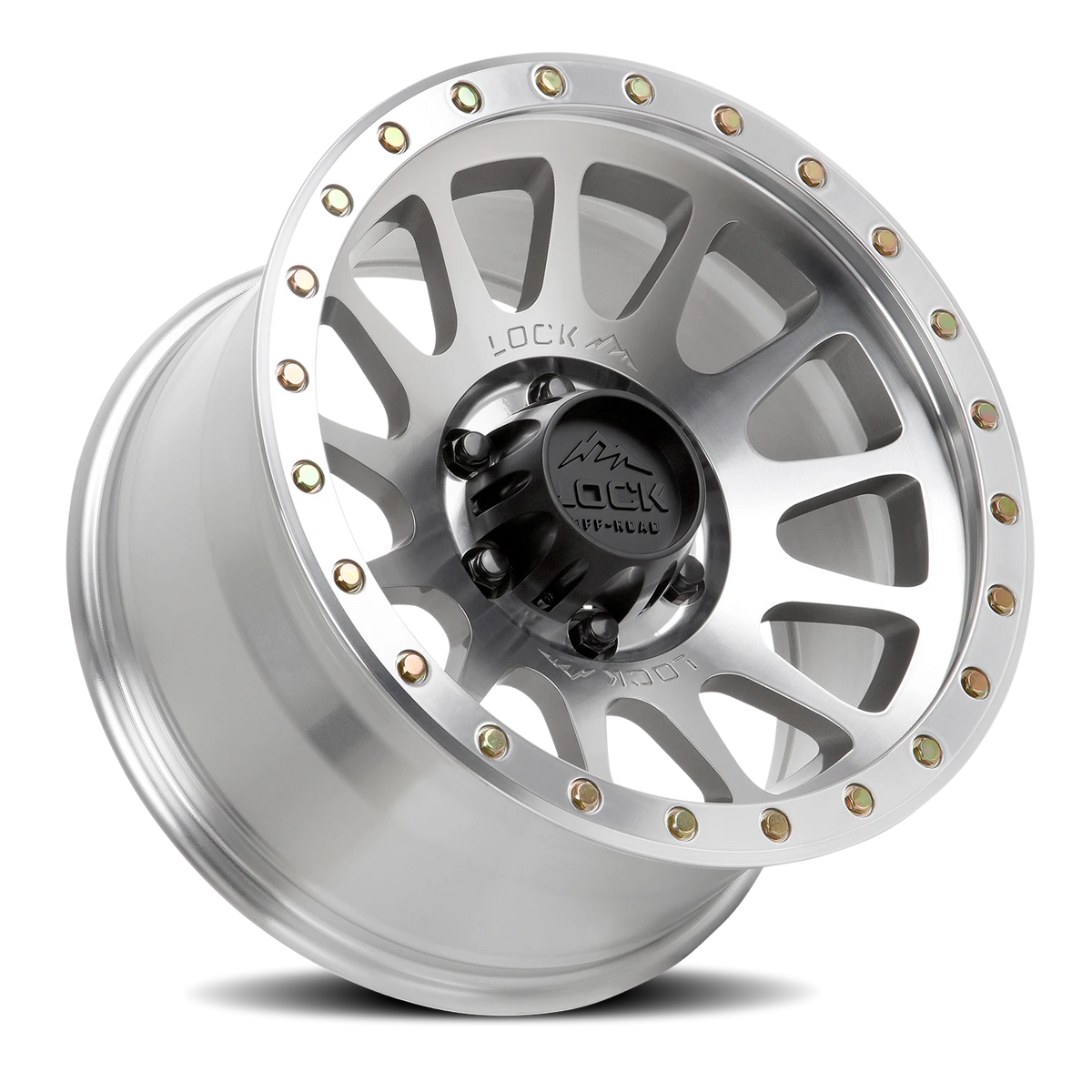 Lock Offroad Yosemite Machined Silver W/ Clear Coat 17x9 0 6x135mm 87.1mm