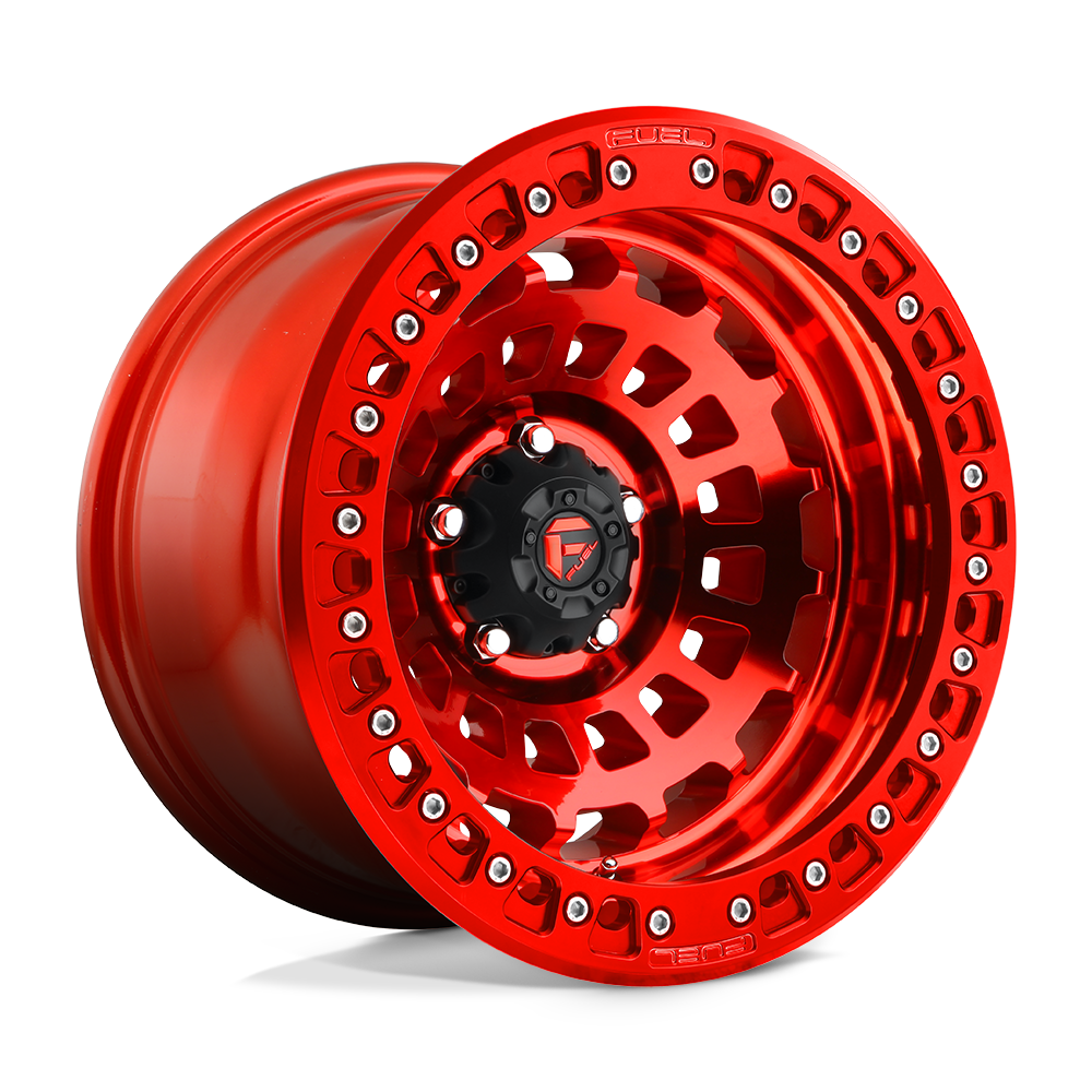 Fuel Offroad D100 ZEPHYR BEADLOCK Candy Red 17x9 -15 5x150mm 110.1mm - WheelWiz