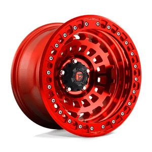 Fuel Offroad D100 ZEPHYR BEADLOCK Candy Red 17x9 -15 6x135mm 87.1mm - WheelWiz