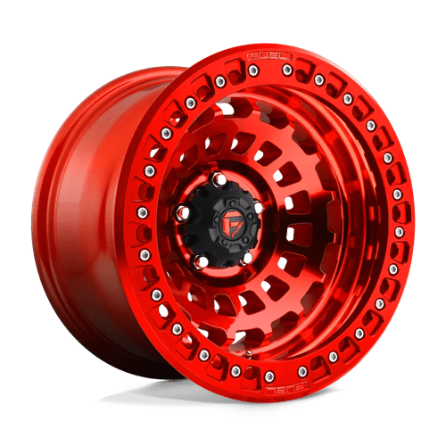 Fuel Offroad D100 ZEPHYR BEADLOCK Candy Red 17x9 -15 6x139.7mm 106.1mm - Wheelwiz