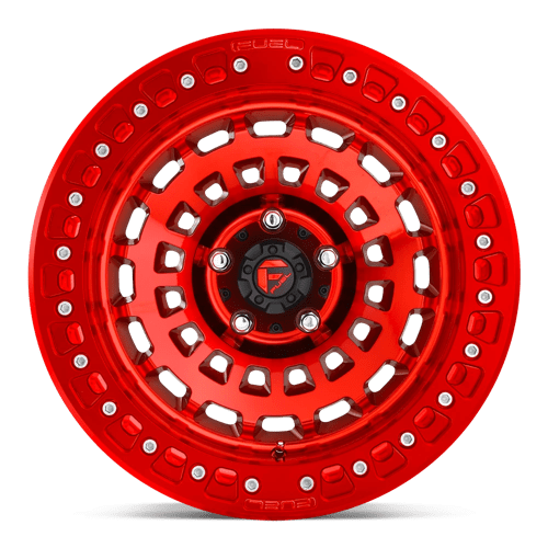Fuel Offroad D100 ZEPHYR BEADLOCK Candy Red 17x9 -15 6x139.7mm 106.1mm - Wheelwiz
