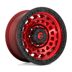 Fuel Offroad D632 ZEPHYR Candy Red Black Bead Ring 18x9 +01 8x165.1mm 125.1mm - WheelWiz