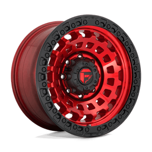 Fuel Offroad D632 ZEPHYR Candy Red Black Bead Ring 18x9 +1 5x127mm 71.5mm - Wheelwiz