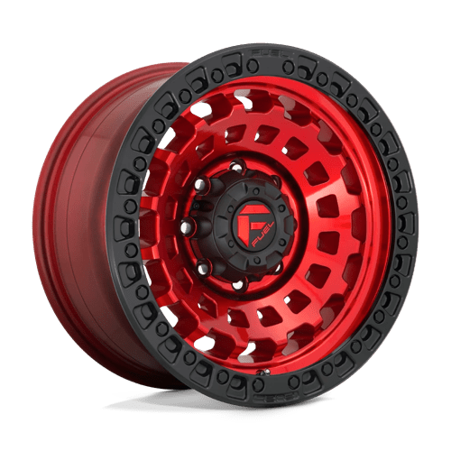 Fuel Offroad D632 ZEPHYR Candy Red Black Bead Ring 17x8.5 +34 5x120.65mm 65.1mm