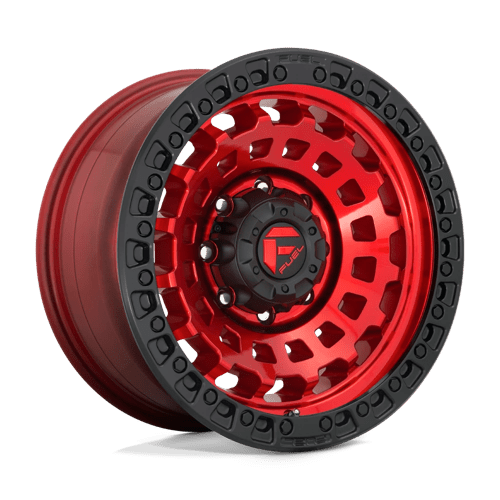 Fuel Offroad D632 ZEPHYR Candy Red Black Bead Ring 18x9 -12 6x139.7mm 106.1mm - Wheelwiz