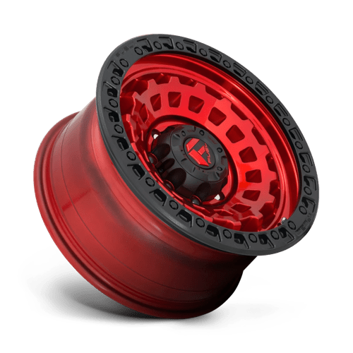 Fuel Offroad D632 ZEPHYR Candy Red Black Bead Ring 18x9 -12 6x139.7mm 106.1mm - Wheelwiz