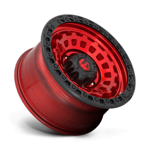 Fuel Offroad D632 ZEPHYR Candy Red Black Bead Ring 17x9 +1 8x170mm 125.1mm - WheelWiz