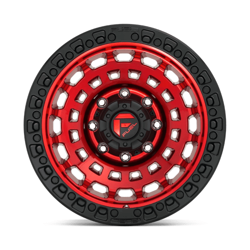 Fuel Offroad D632 ZEPHYR Candy Red Black Bead Ring 17x9 +1 8x170mm 125.1mm - WheelWiz