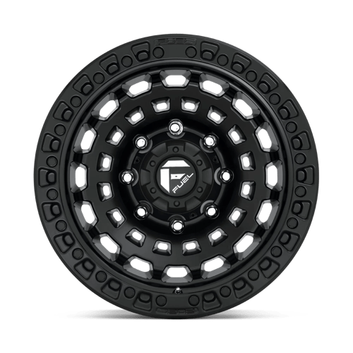 Fuel Offroad D633 ZEPHYR Matte Black 17x9 +1 8x180mm 124.2mm - Wheelwiz