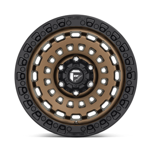 Fuel Offroad D634 ZEPHYR Matte Bronze Black Bead Ring 17x9 -12 8x180mm 124.2mm - WheelWiz