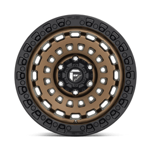 Fuel Offroad D634 ZEPHYR Matte Bronze Black Bead Ring 17x9 -12 8x180mm 124.2mm - WheelWiz