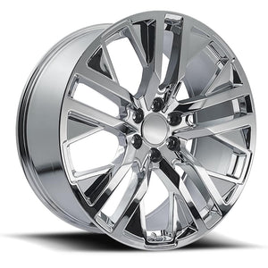 Factory Reproductions FR 96 Chrome 22x9 +28 6x139.7mm 78.1mm
