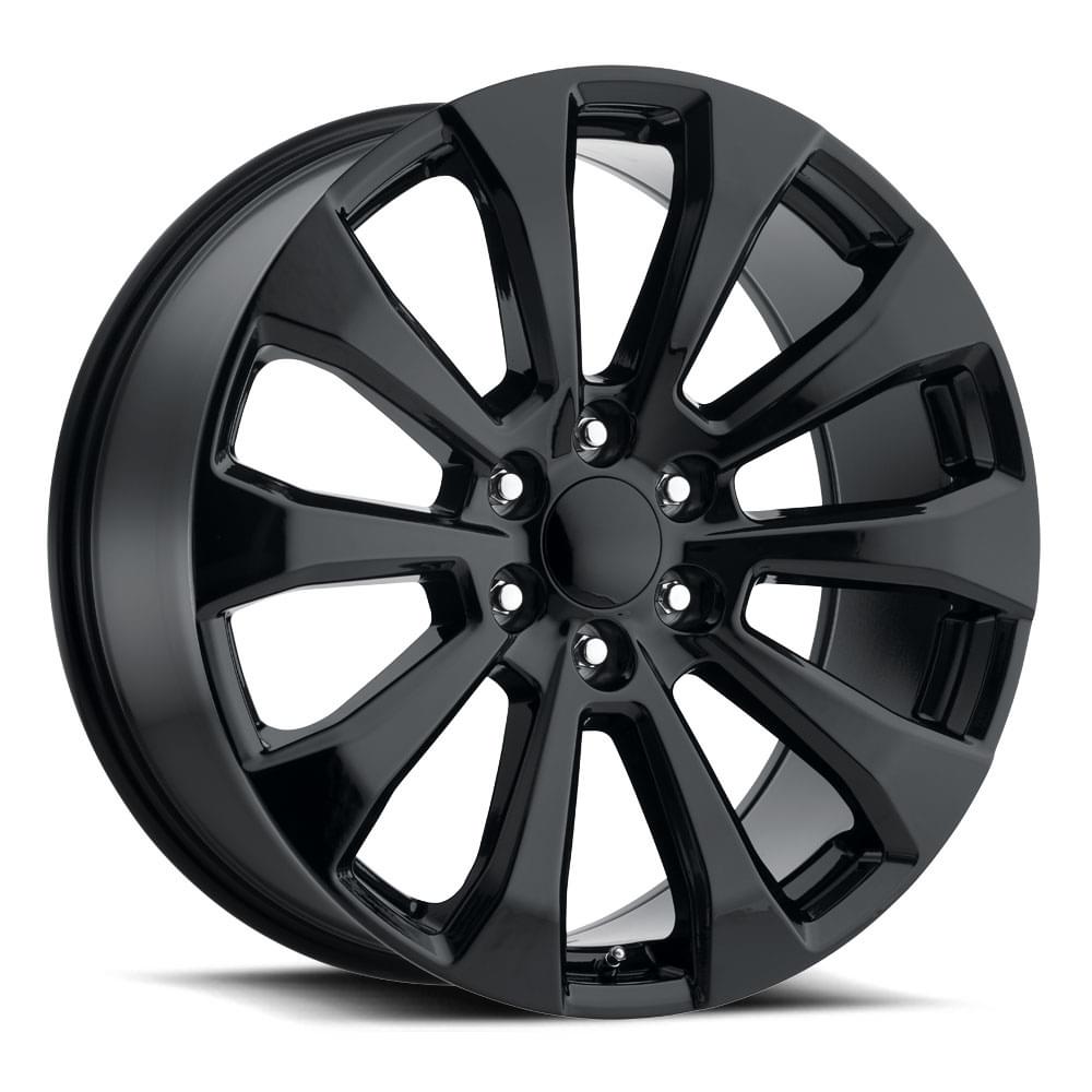 Factory Reproductions FR 92 Gloss Black 22x9 +28 6x139.7mm 78.1mm
