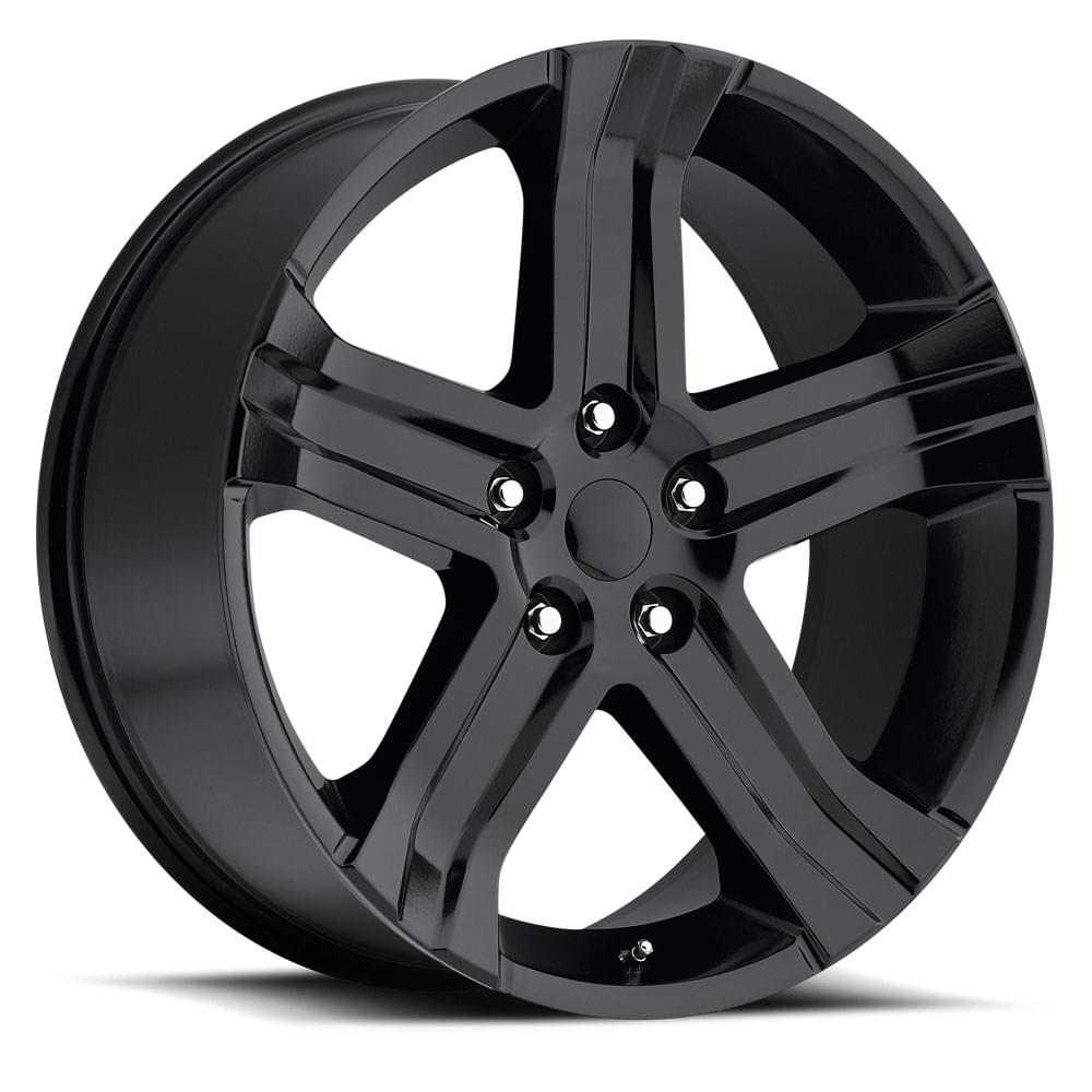 Factory Reproductions FR 69 Gloss Black 22x9 +20 5x139.7mm 77.8mm