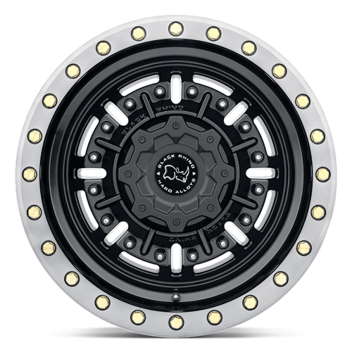 Black Rhino ABRAMS Gloss Gun Black Mach Dark Tint 20x9.5 +12 6x139.7mm 112.1mm - Wheelwiz