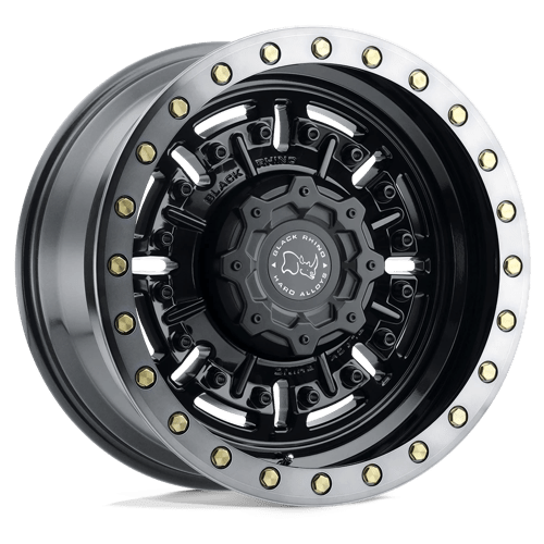 Black Rhino ABRAMS Gloss Gun Black Mach Dark Tint 18x9.5 -18 8x180mm 125.1mm - Wheelwiz