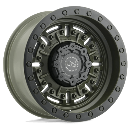 Black Rhino ABRAMS Olive Drab Green 17x9.5 -18 5x127mm 71.5mm - Wheelwiz