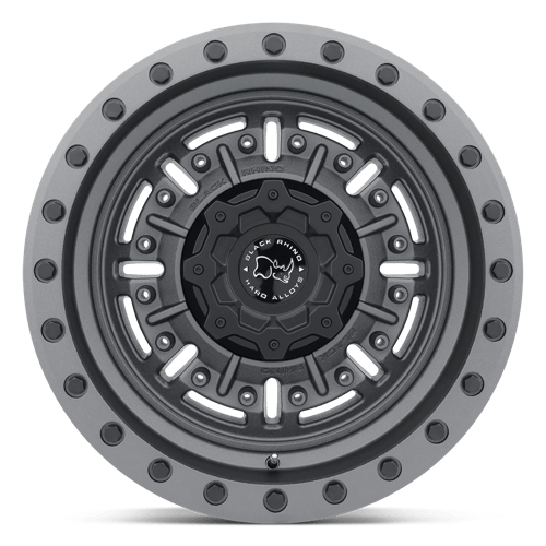 Black Rhino ABRAMS Textured Matte Gunmetal 20x9.5 +12 5x150mm 110.1mm - WheelWiz