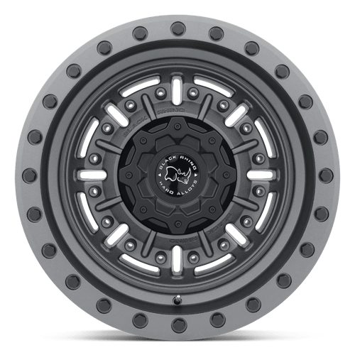Black Rhino ABRAMS Textured Matte Gunmetal 17x9.5 -18 8x170mm 125.1mm - Wheelwiz