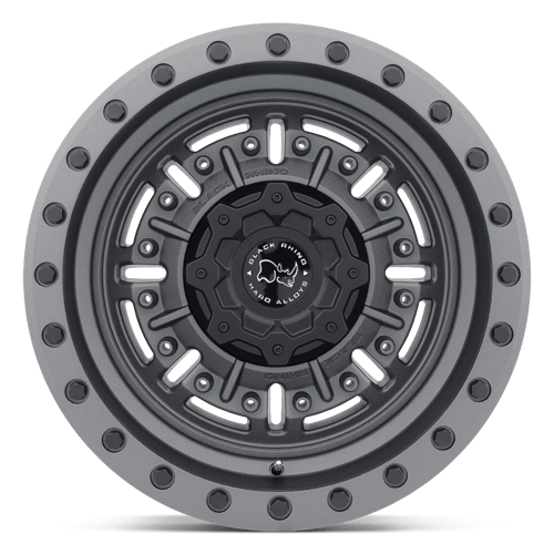 Black Rhino ABRAMS Textured Matte Gunmetal 18x9.5 -18 5x127mm 71.5mm - Wheelwiz