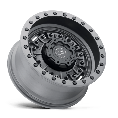 Black Rhino ABRAMS Textured Matte Gunmetal 17x8.5 -18 6x135mm 87.1mm - Wheelwiz