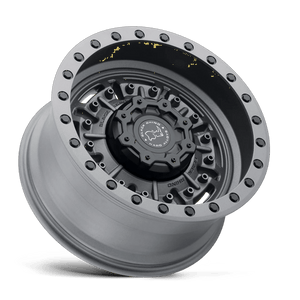 Black Rhino ABRAMS Textured Matte Gunmetal 17x9.5 -18 8x180mm 125.1mm - Wheelwiz