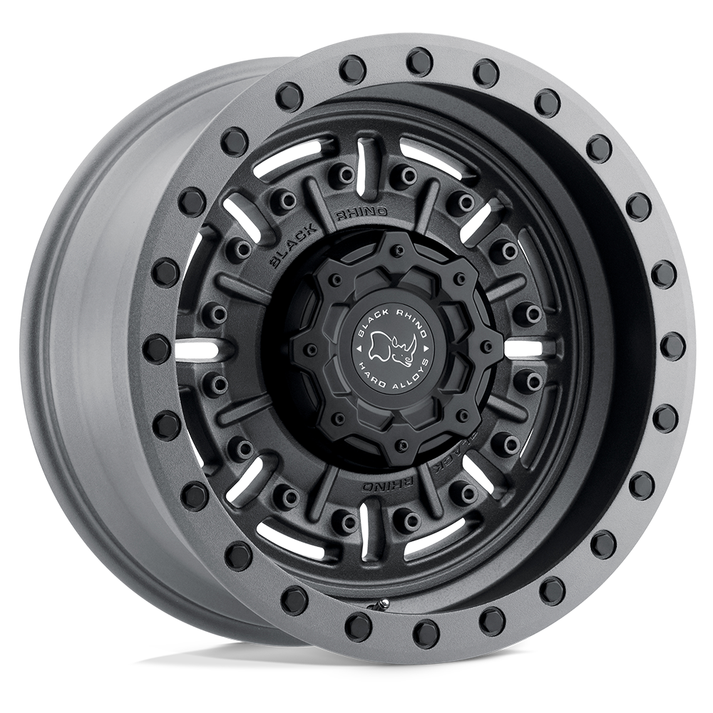 Black Rhino ABRAMS Textured Matte Gunmetal 20x9.5 +12 5x150mm 110.1mm - WheelWiz