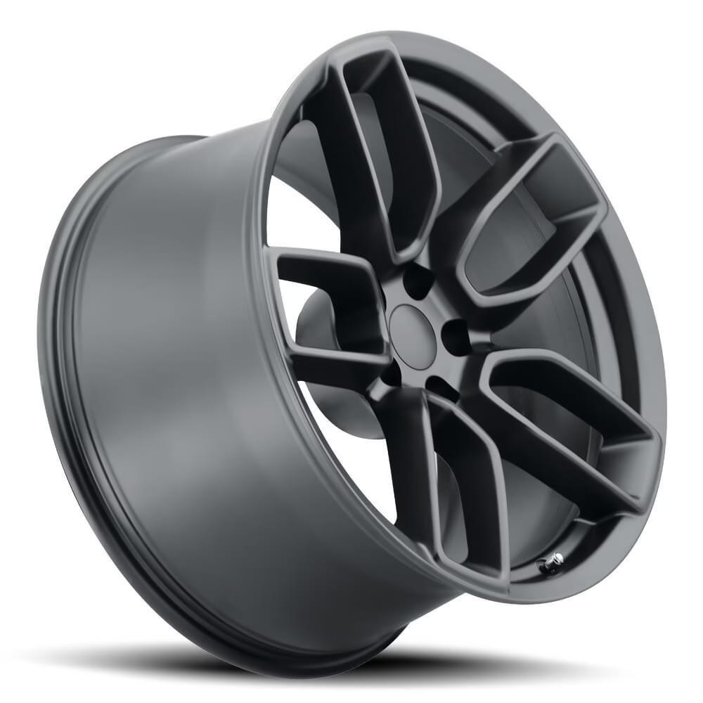 Factory Reproductions FR 74 Satin Black 20x10.5 +22 5x115mm 71.5mm