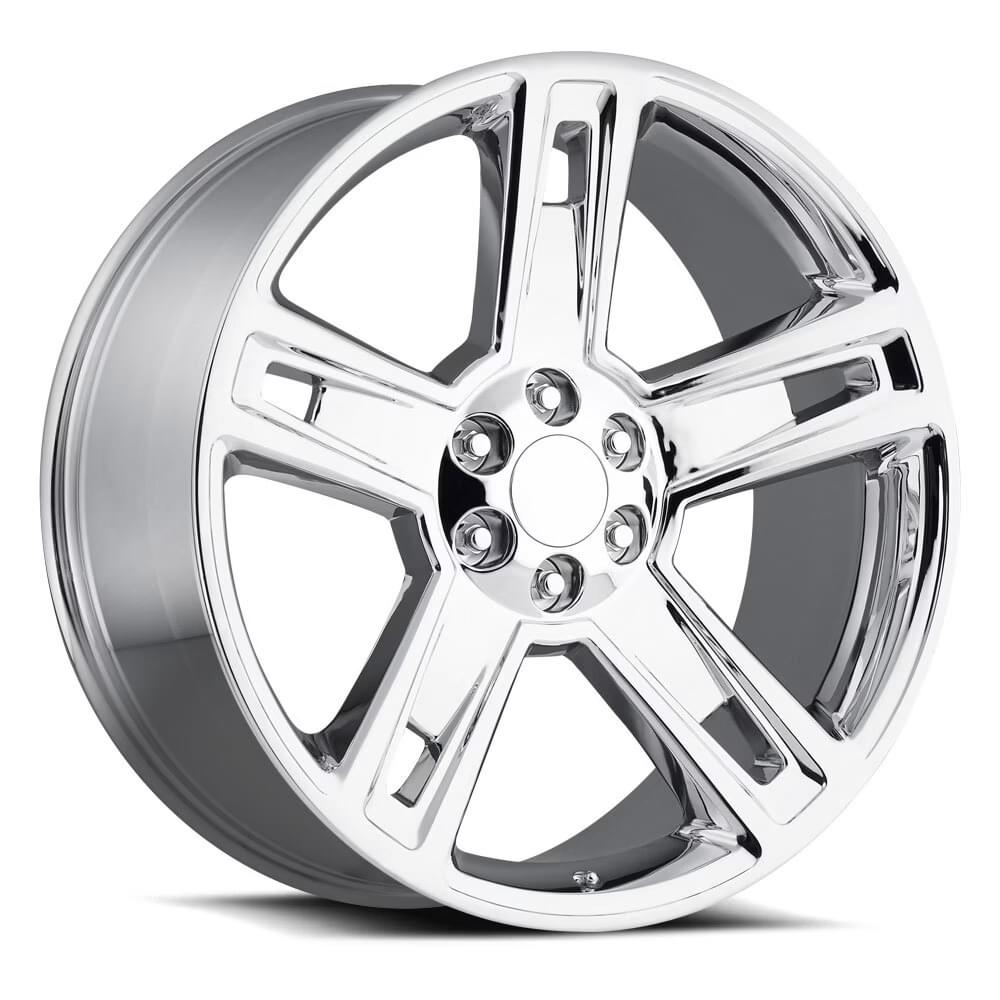 Factory Reproductions FR 34 Chrome 22x9 +24 6x139.7mm 78.1mm