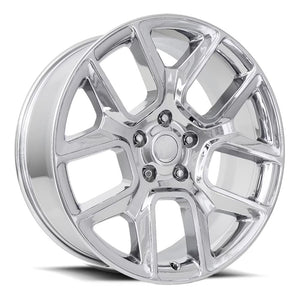 Factory Reproductions FR 76 Chrome 24x10 +15 5x139.7mm 77.8mm