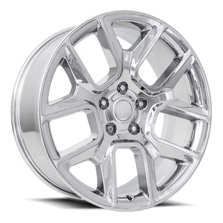 Factory Reproductions FR 76 Chrome 24x10 +15 5x139.7mm 77.8mm